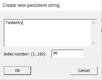 Create text entry in LogicIO IDE