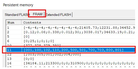 Debug message selection