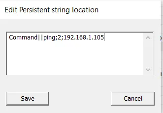 Manual command result