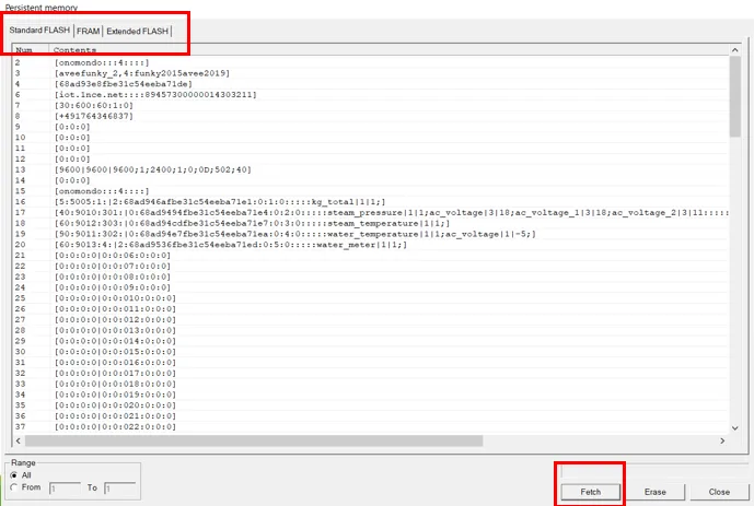 Memory sections in LogicIO IDE