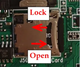 SD card lock