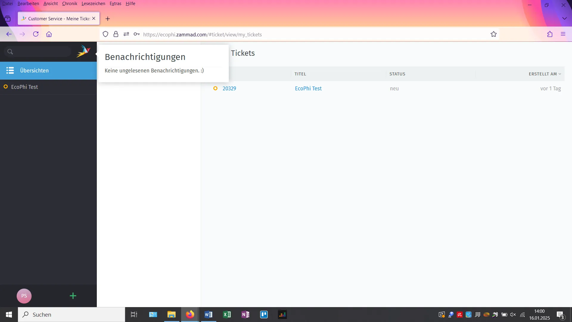 Search and notifications